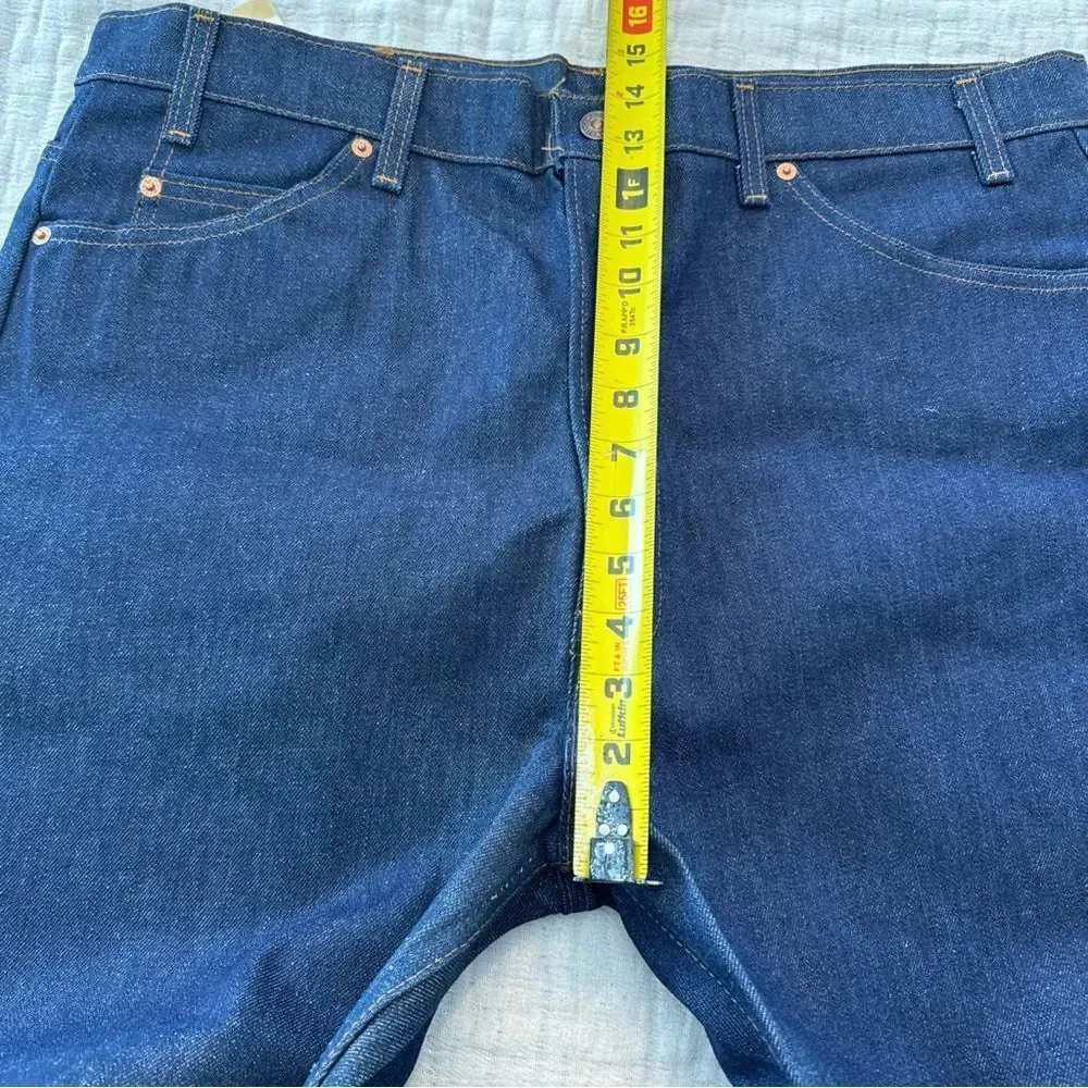 Vintage 80s Levi’s Saddleman Bootcut Jeans Deadstock 20517-0217 40x30 Orange Tab